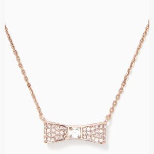 Kate spade ready set bow pave mini pendant necklace